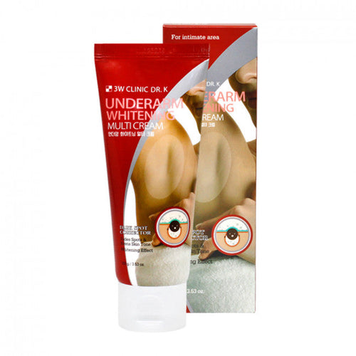 3W CLINIC 3W CLINIC Dr.K Underarm Whitening Multi Cream 100g - hydrating - front bottle shot