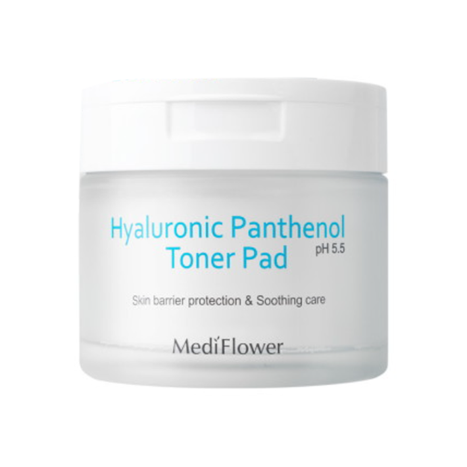 MediFlower MediFlower Hyaluronic Panthenol Toner Pad 180ml - hydrating - front bottle shot