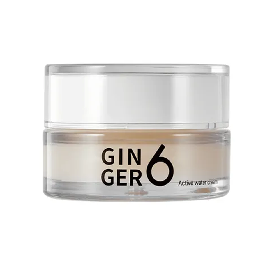 GINGER6 GINGER6 Active Water Cream 50ml - hydrating - front bottle shot
