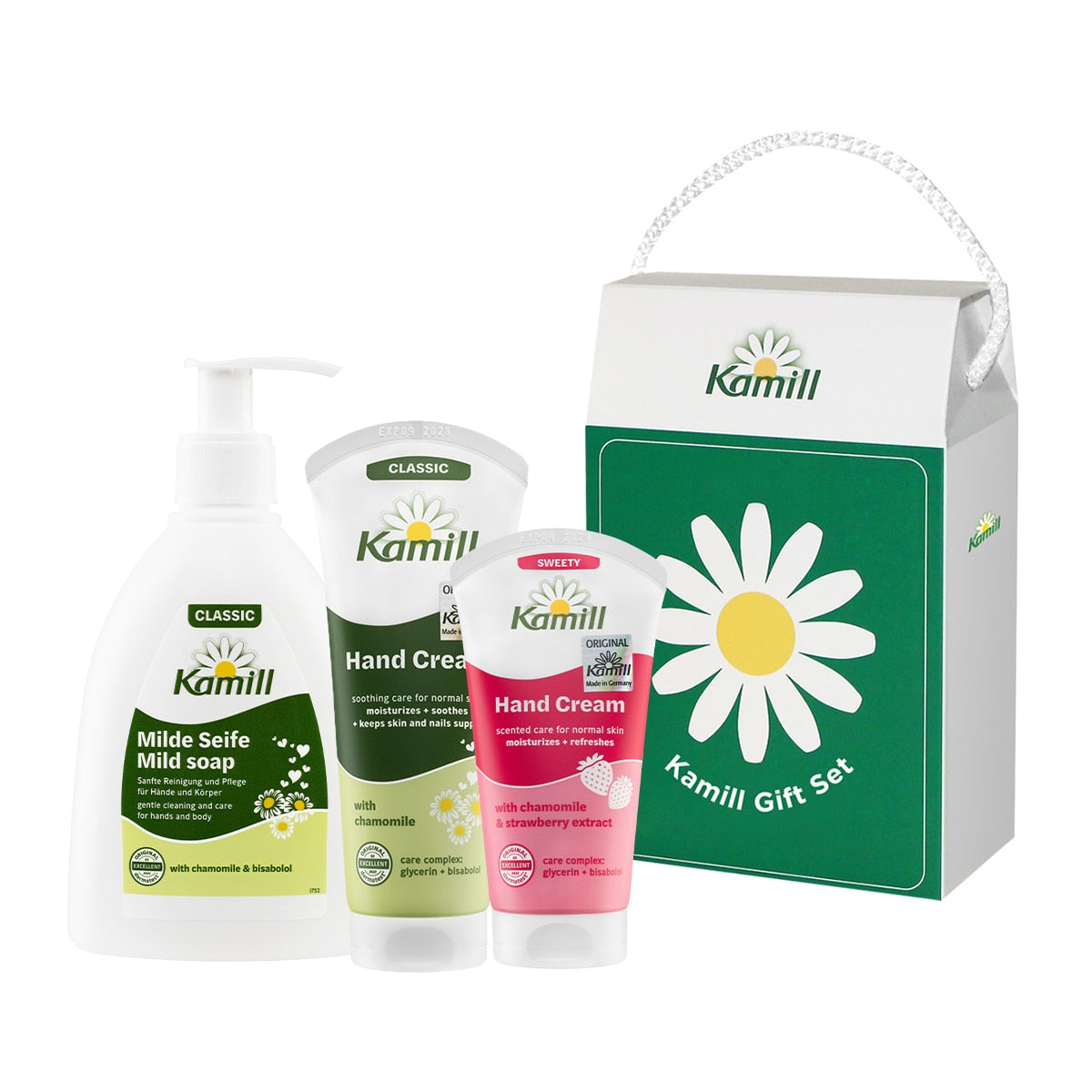 Kamill Kamill Handcream Classic & Sweety Set - hydrating - front bottle shot