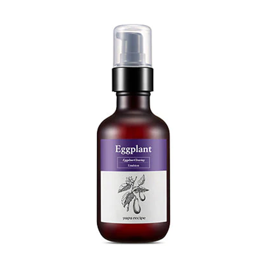 papa recipe papa recipe Eggplant Clearing Emulsion 150ml - hydrating - front bottle shot