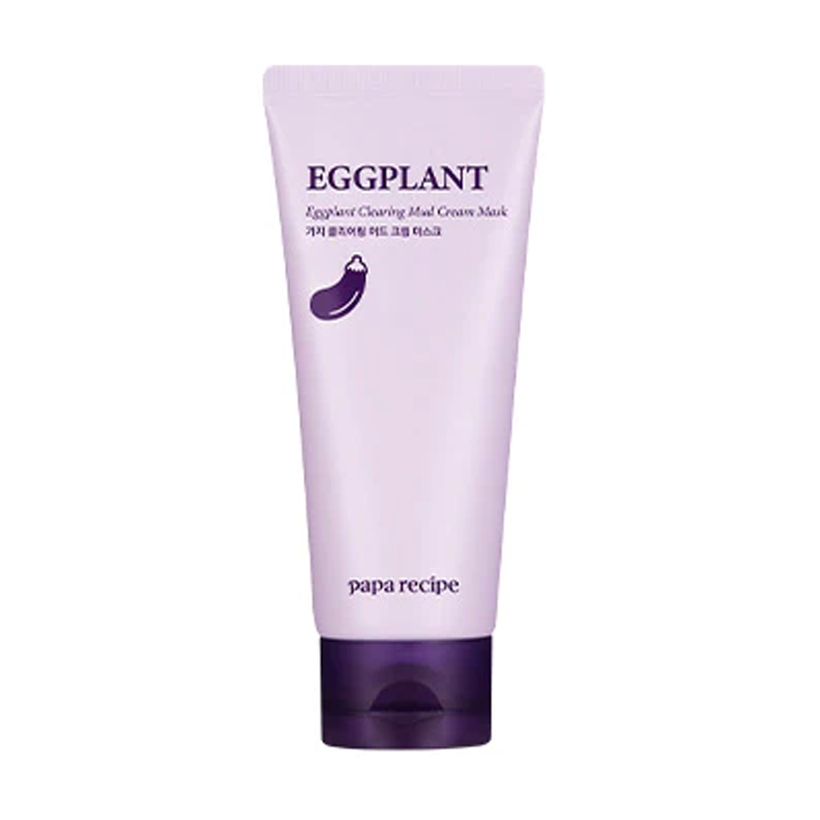 papa recipe papa recipe Eggplant Clearing Mud Cream Mask 100ml - hydrating - front bottle shot
