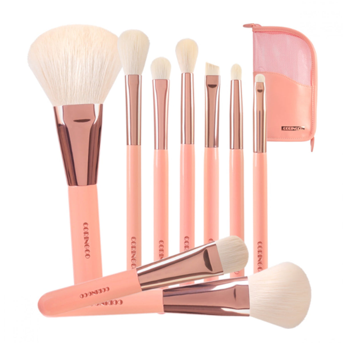 CORINGCO Coringco Rose Book Watercolor Brush Set 9PCS (+ Pouch) - anti-aging - front bottle shot