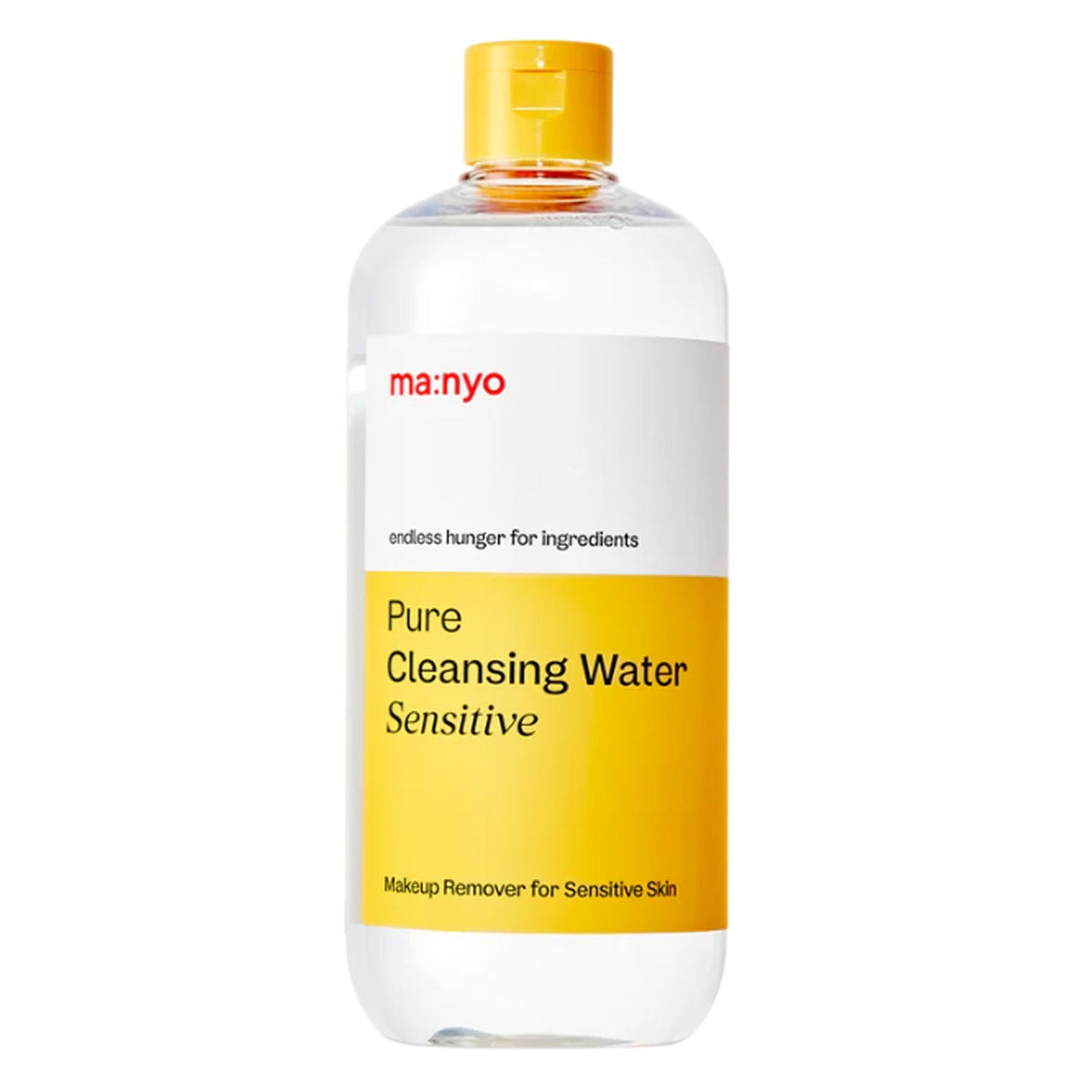 ma:nyo ma:nyo Pure Cleansing Water Sensitive 500ml - hydrating - front bottle shot