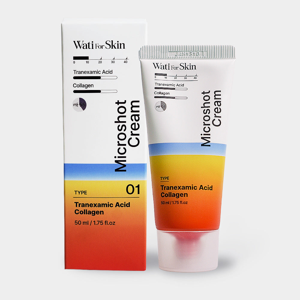 Wati For Skin Wati For Skin Tranexamic Acid Collagen Microshot Cream 50ml - hydrating - front bottle shot