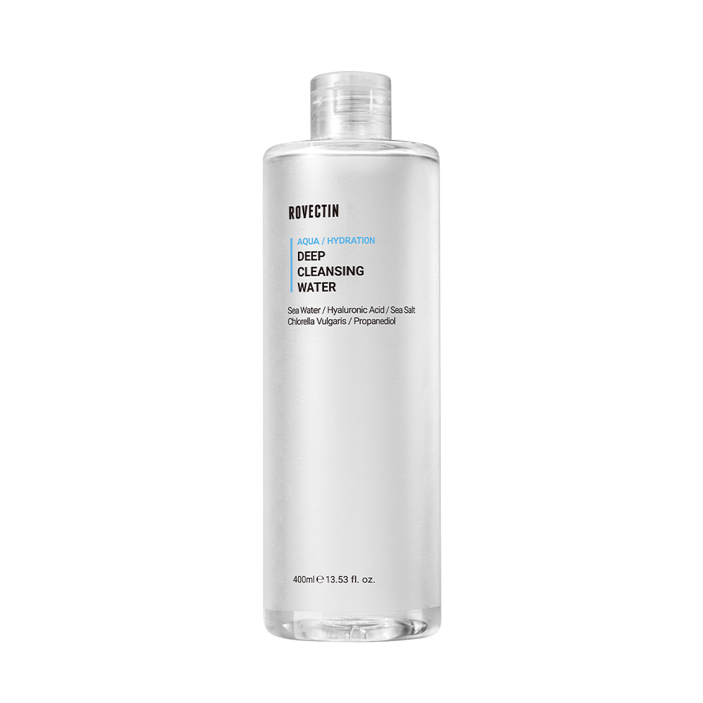 ROVECTIN ROVECTIN Aqua Deep Cleansing Water 400ml - pore care - front bottle shot