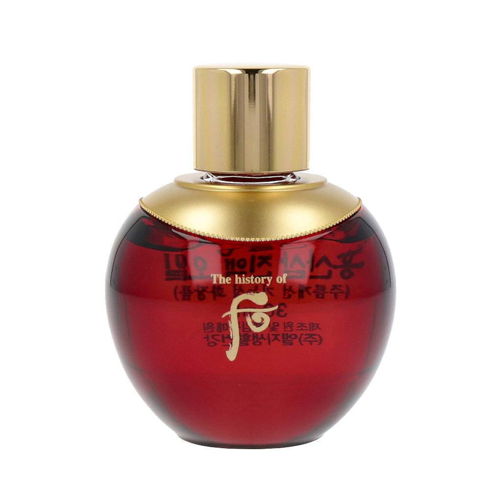 THE WHOO THE WHOO Jinyulhyang Red Wild Ginseng Facial Oil 30ml - anti-aging - front bottle shot