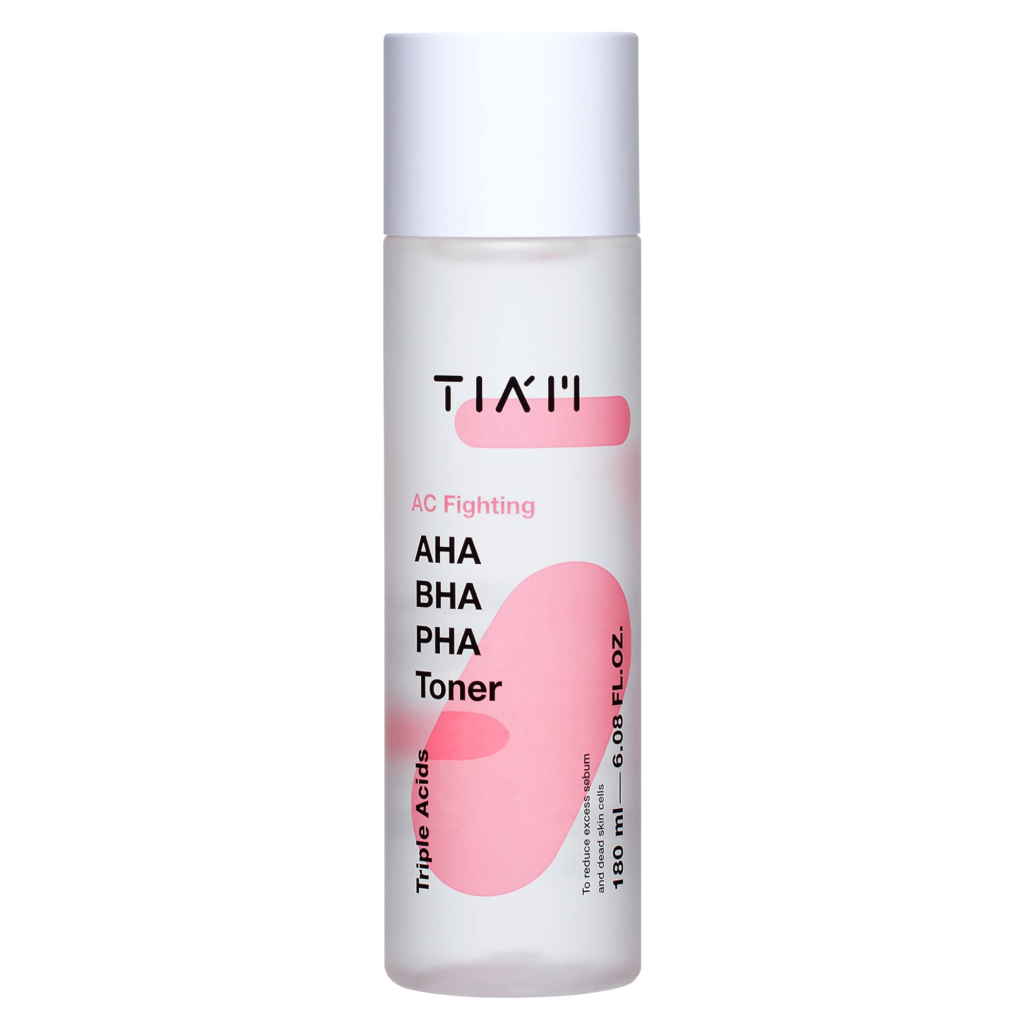 TIAM TIAM AC Fighting AHA BHA PHA Toner 180ml - exfoliating - front bottle shot