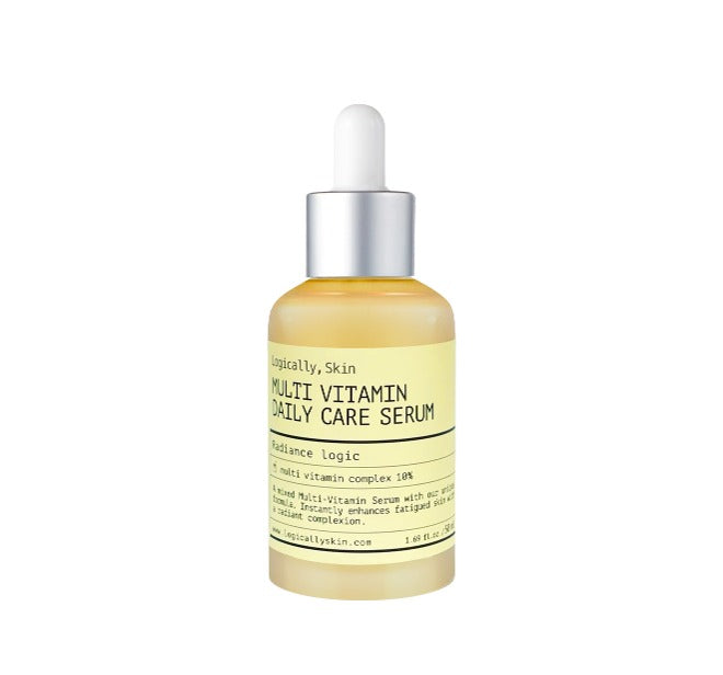 Logically, Skin Logically, Skin Multi Vitamin Daily Care Serum 50ml - soothing - front bottle shot