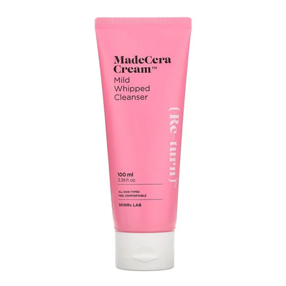 SKINRX LAB SKINRX LAB MadeCera Cream Mild Whipped Cleanser 100ml - hydrating - front bottle shot