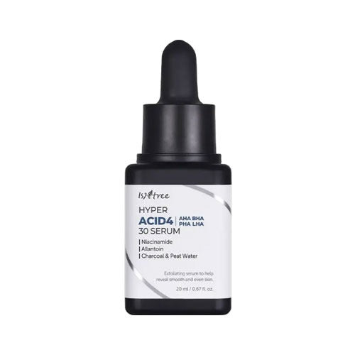 Isntree Isntree Hyper Acid4 AHA BHA PHA LHA 30 Serum 20ml - hydrating - front bottle shot