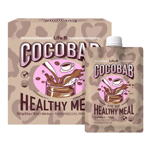 LifeB LifeB Cocobab Protein Shake Coffee 50g x 7ea - daily care - front bottle shot