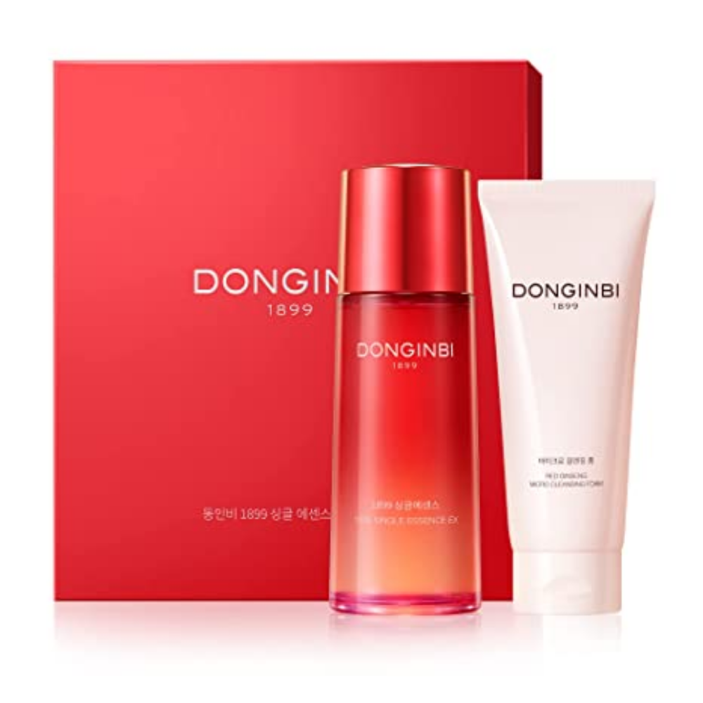 DONGINBI DONGINBI 1899 Single Essence EX 70ml & Cleansing Foam 50ml Special Set - Anti-Aging face essence with Korean Red