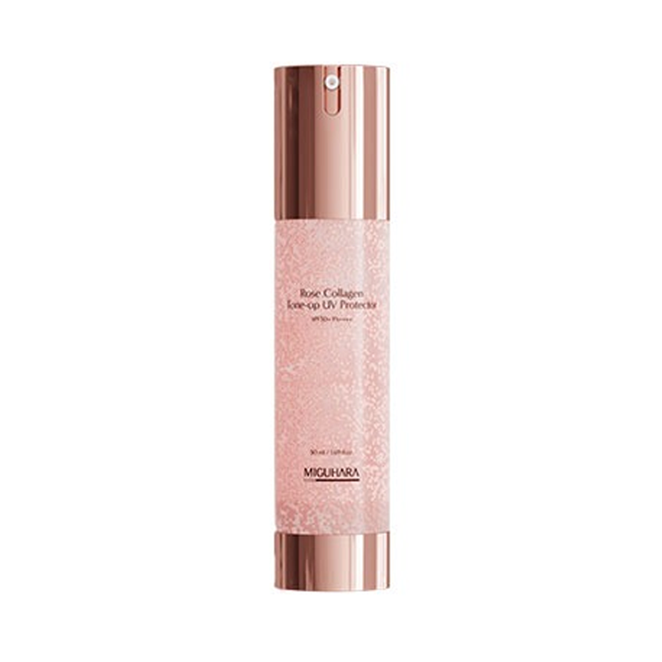 MIGUHARA MIGUHARA Rose Collagen Tone-up UV Protector SPF50+ PA++++ 50ml - hydrating - front bottle shot