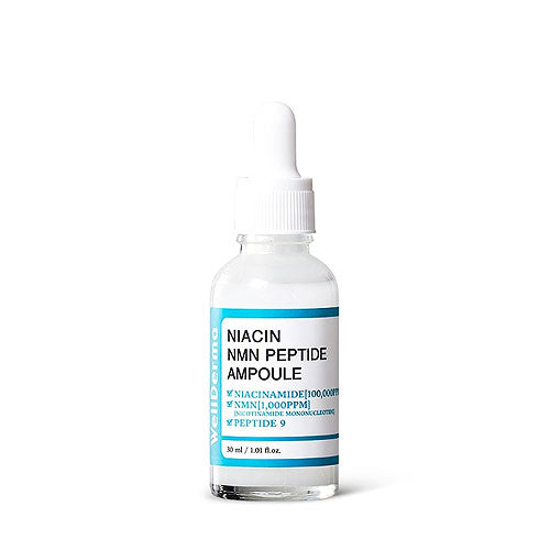 WellDerma WELLDERMA GPLUS NIACIN NMN PEPTIDE AMPOULE 30ml - brightening - front bottle shot