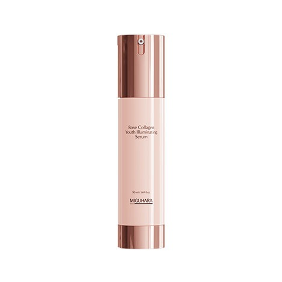 MIGUHARA MIGUHARA Rose Collagen Youth Illuminating Serum 50ml - sun protection - front bottle shot
