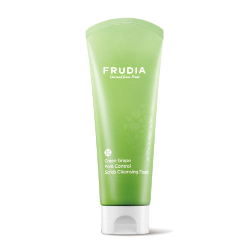 FRUDIA FRUDIA Green Grape Pore Control Scrub Cleansing Foam 145g - pore care - front bottle shot
