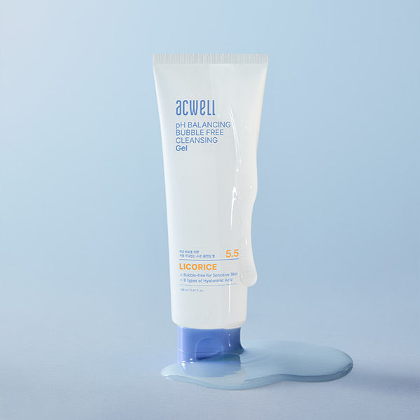 acwell acwell pH Balancing Bubble Free Cleansing Gel 160ml - hydrating - front bottle shot