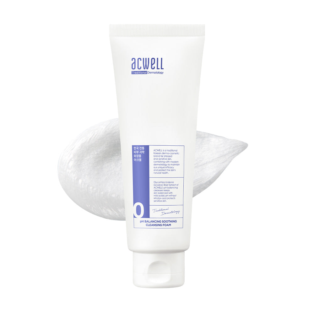 acwell acwell pH Balancing Soothing Cleansing Foam 150ml - hydrating - front bottle shot
