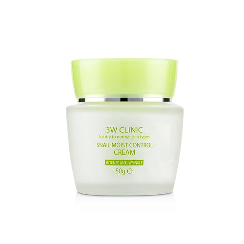 3W CLINIC 3W CLINIC Snail Moist Control Cream 50g - hydrating - front bottle shot