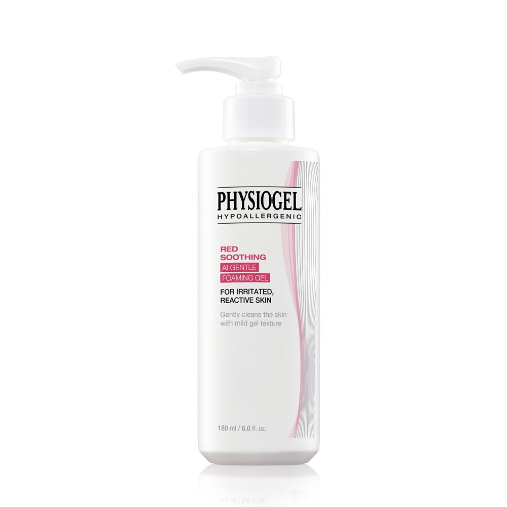 PHYSIOGEL PHYSIOGEL Red Soothing AI Gentle Foaming Gel 180ml - hydrating - front bottle shot