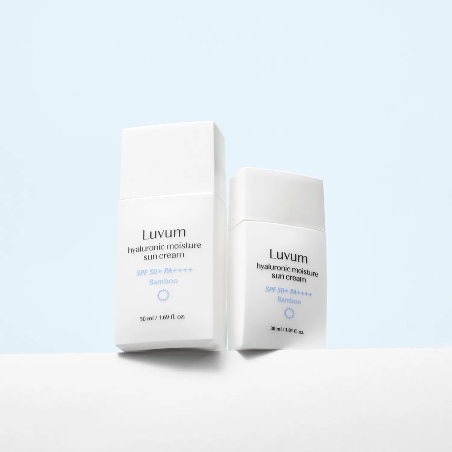 Luvum Luvum Bamboo Hyaluronic Moisture Sun Cream SPF50+ PA++++ 50ml - hydrating - front bottle shot