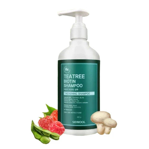 Sidmool Sidmool Tea Tree Biotin Shampoo 400g - nourishing - front bottle shot