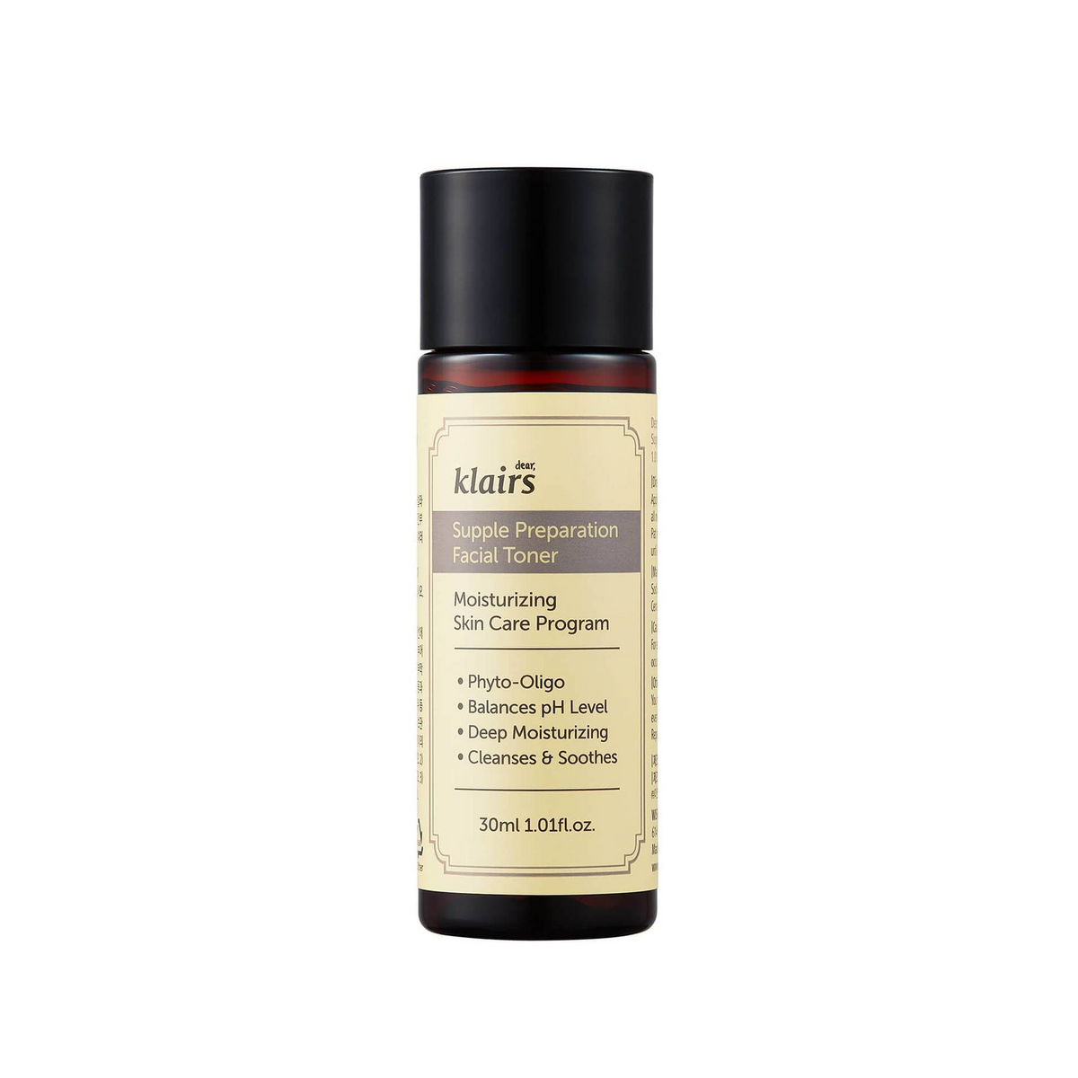 dear, klairs dear, klairs Supple Preparation Facial Toner 30ml - hydrating - front bottle shot