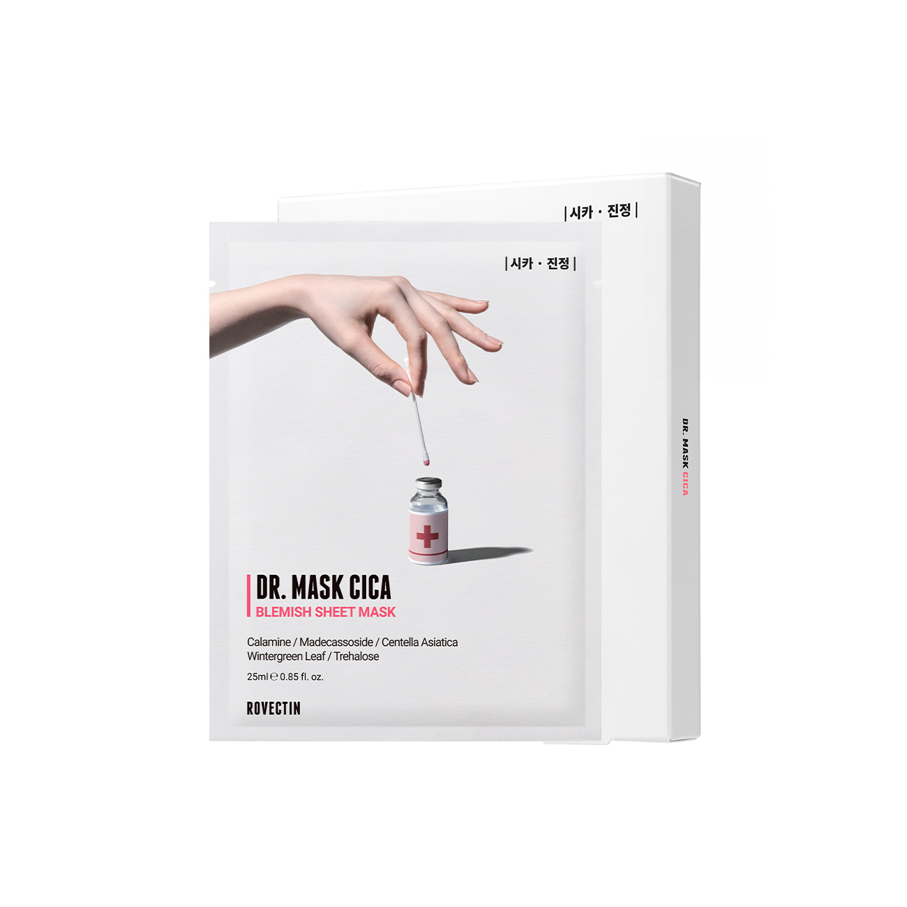 ROVECTIN ROVECTIN Skin Essentials Dr. Mask Cica 25ml (5ea) - soothing - front bottle shot