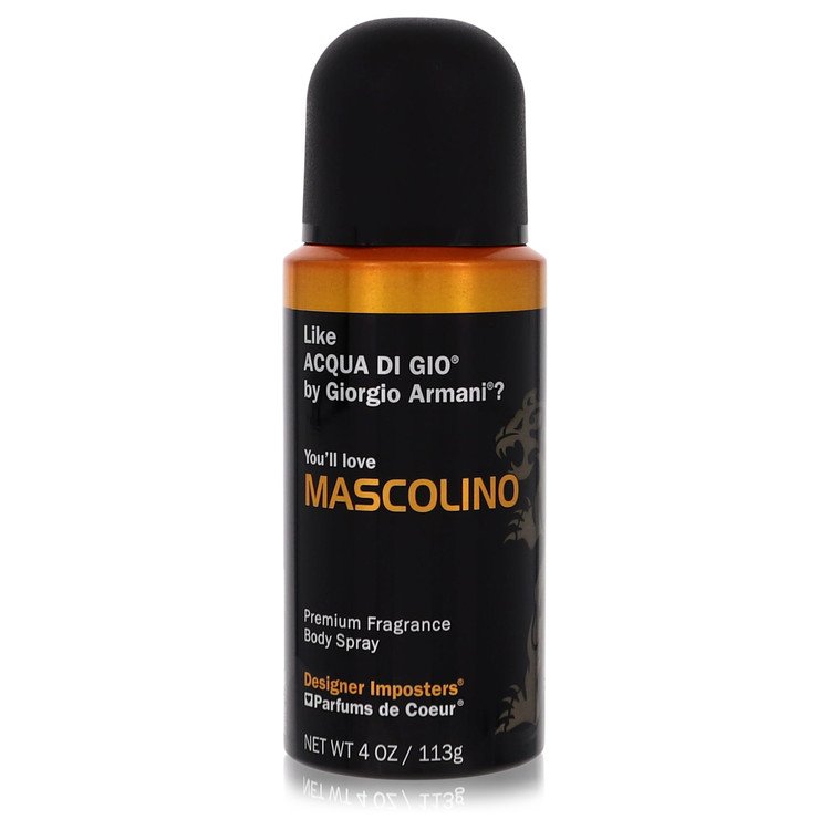 Parfums De Coeur Designer Imposters Mascolino 4 oz Body spray