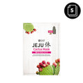 SNP SNP Jeju Rest Cactus Mask 22ml * 5ea - soothing - front bottle shot