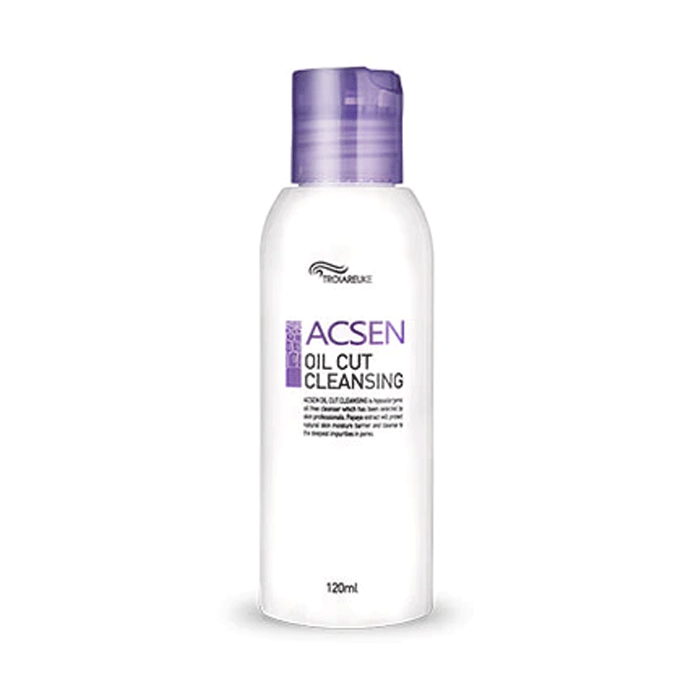 TROIAREUKE Troiareuke ACSEN Oil Cut Cleansing 120ml - acne care - front bottle shot