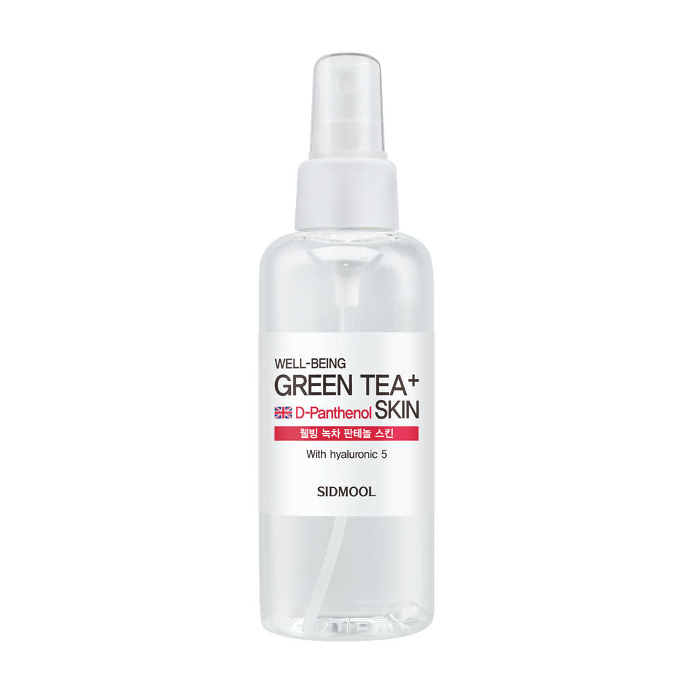Sidmool Sidmool Well-Being Green Tea+D-Panthenol Skin 150ml - hydrating - front bottle shot
