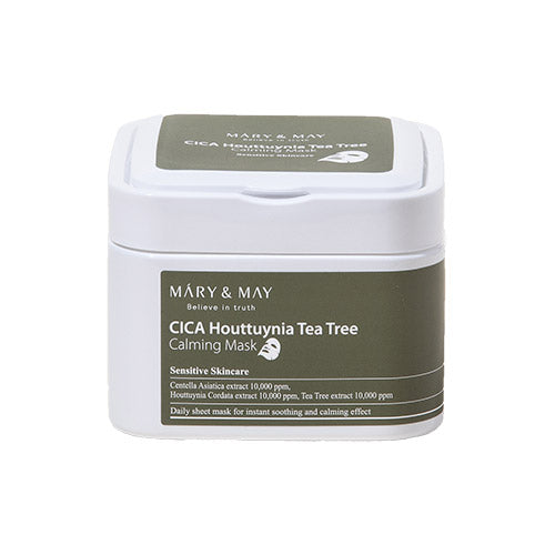 Mary&May Mary&May CICA Houttuynia Tea Tree Calming Mask 30ea 400g - soothing - front bottle shot