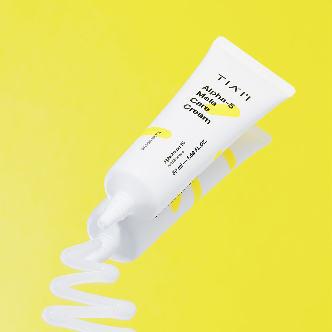 Tiam Tiam Alpha 5 Mela Care Cream 50ml - brightening - front bottle shot