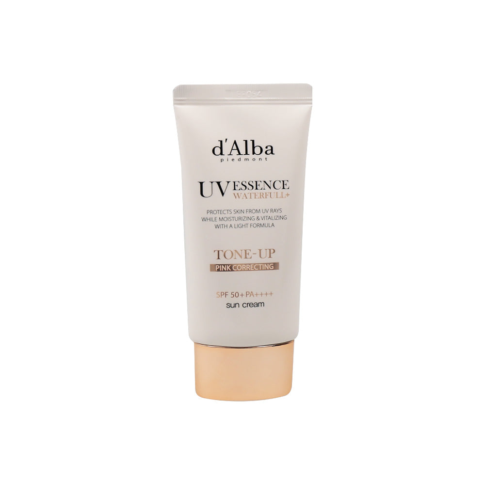 d'Alba d’Alba Waterfull Pink Tone Up Sunscreen SPF50+ PA++++ 50ml - hydrating - front bottle shot