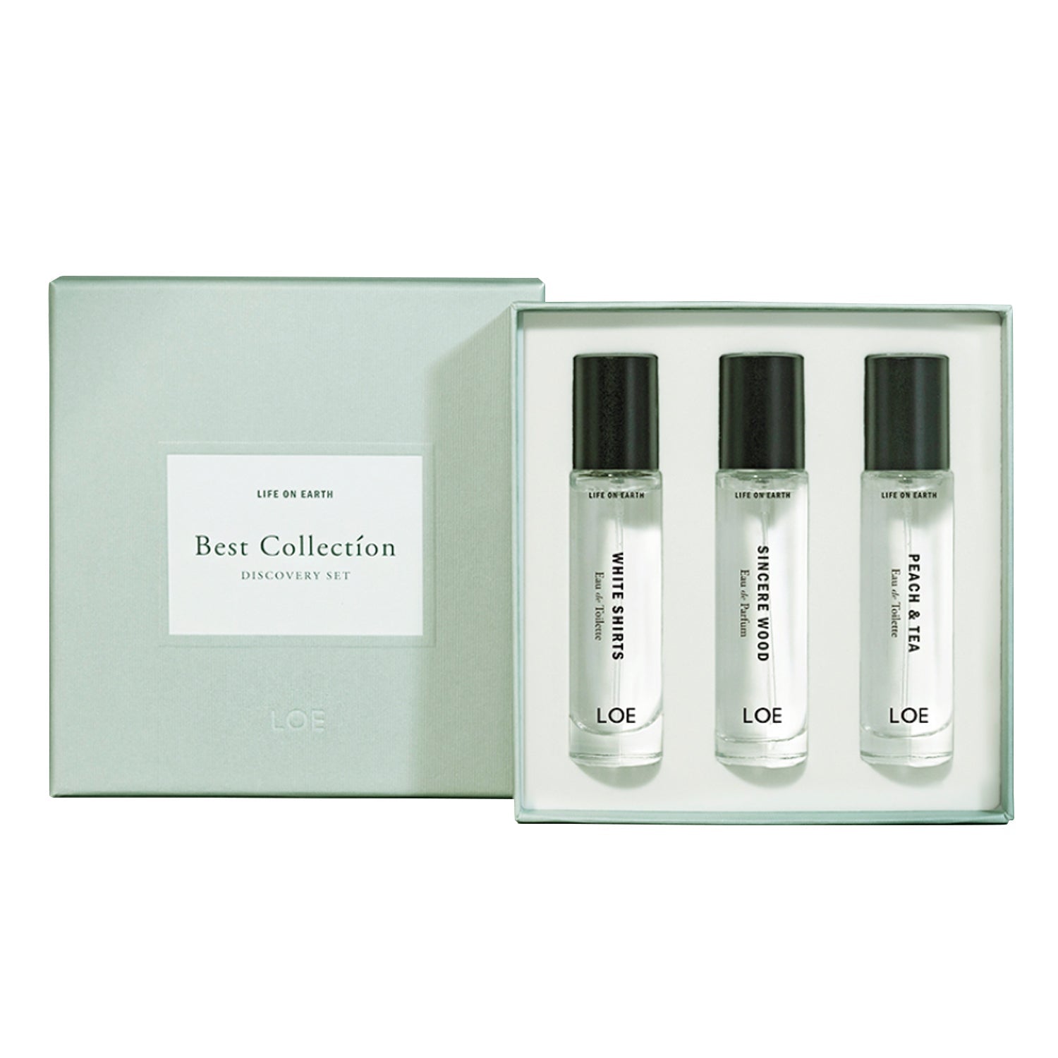 LOE LOE Rosy Bset Collection Discovery Set 16ml * Three types of perfumes - soothing - front bottle shot