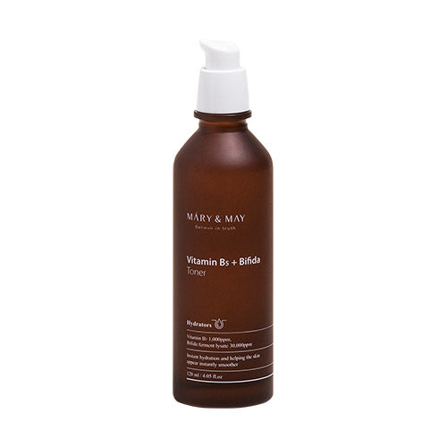 Mary&May Mary&May Vitamin B5+Bifida Toner 120ml - hydrating - front bottle shot