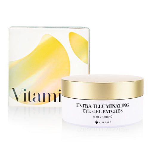 K-SECRET K-SECRET Extra Illuminating Eye Gel Patches #Vitamin C 60ea - hydrating - front bottle shot
