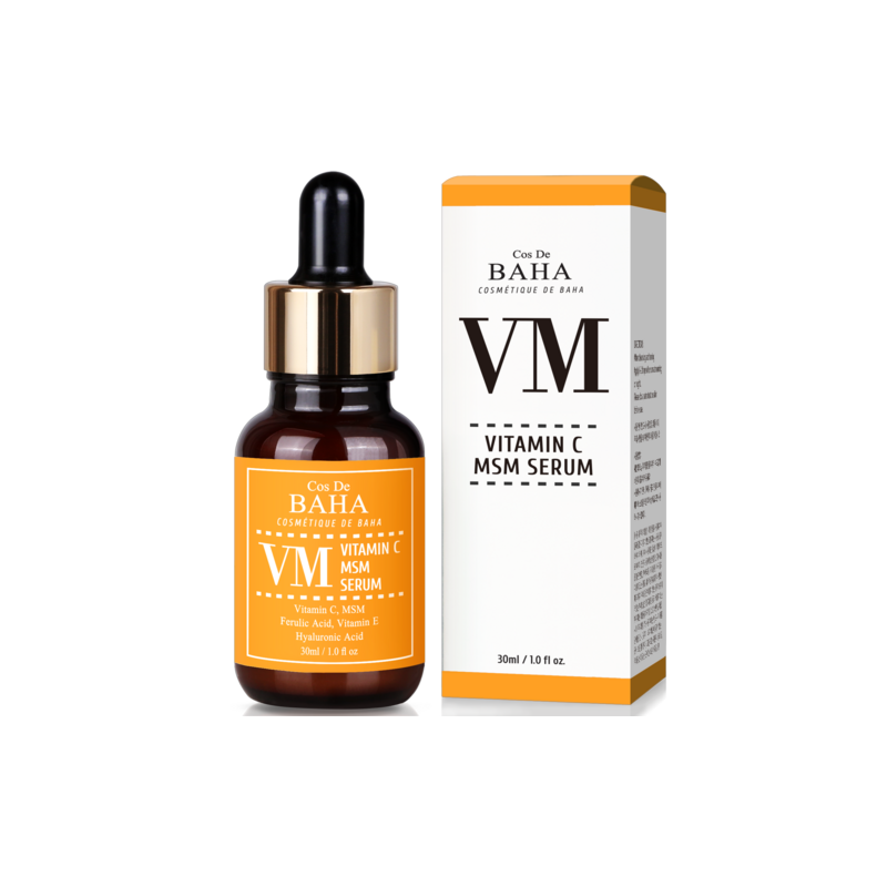 Cos De BAHA Cos De BAHA VM Vitamin C MSM Serum 30ml - hydrating - front bottle shot