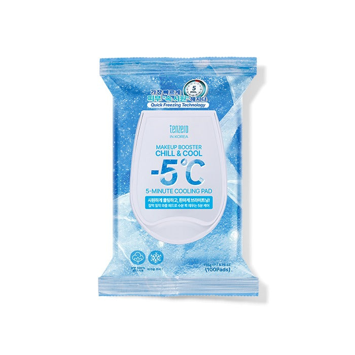 Tenzero Tenzero Makeup Booster 5-Minute Cooling Pad 100ea - soothing - front bottle shot