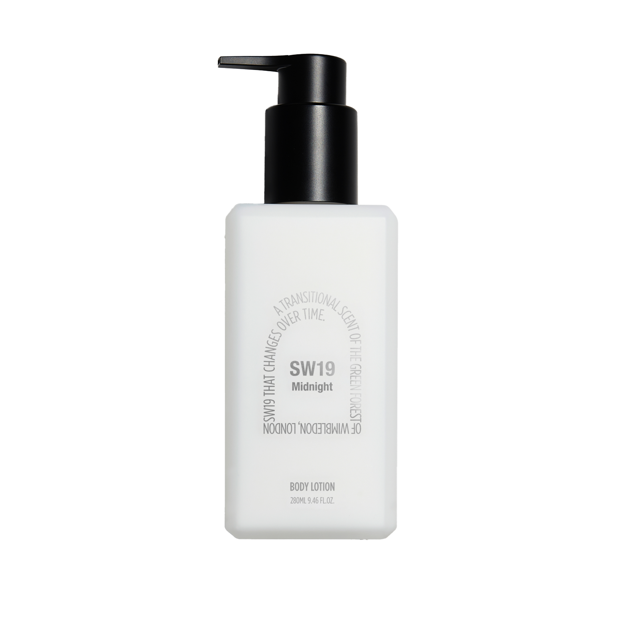 SW19 SW19 Midnight BODY LOTION 280ml - hydrating - front bottle shot