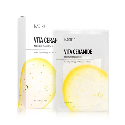 NACIFIC NACIFIC Vita Ceramide Moisture Mask Pack 10ea - hydrating - front bottle shot