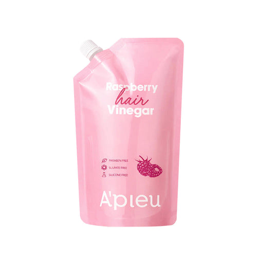 A'PIEU A'PIEU Raspberry Hair Vinegar Refill 400ml - hydrating - front bottle shot