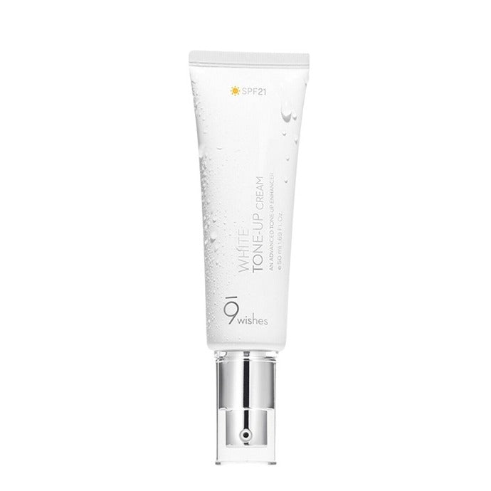 9wishes 9wishes Vegan White Toneup Cream 50mL - hydrating - front bottle shot