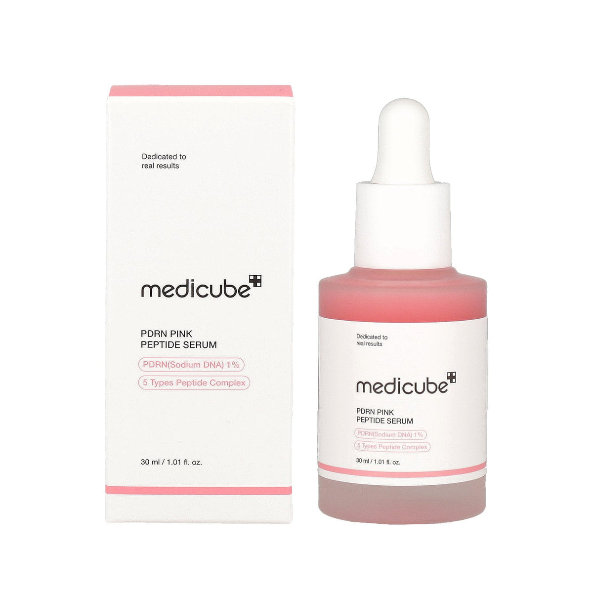 MEDICUBE MEDICUBE PDRN Pink Peptide Serum 30ml - hydrating - front bottle shot