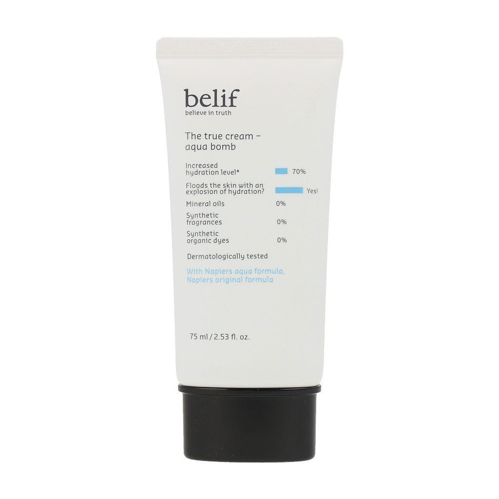 belif belif The True Cream Aqua Bomb 75ml (Tube) - hydrating - front bottle shot