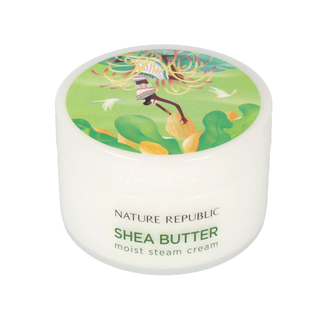 NATURE REPUBLIC NATURE REPUBLIC Shea Butter Moist Steam Cream 100ml - hydrating - front bottle shot