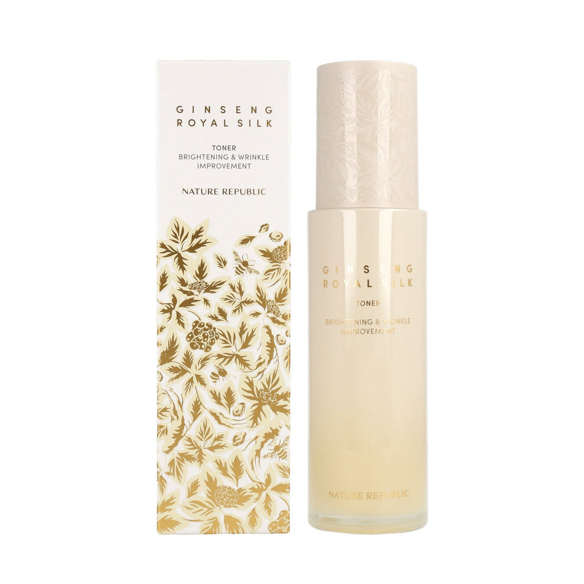 NATURE REPUBLIC Nature Republic Ginseng Royal Silk Toner 130ml - hydrating - front bottle shot