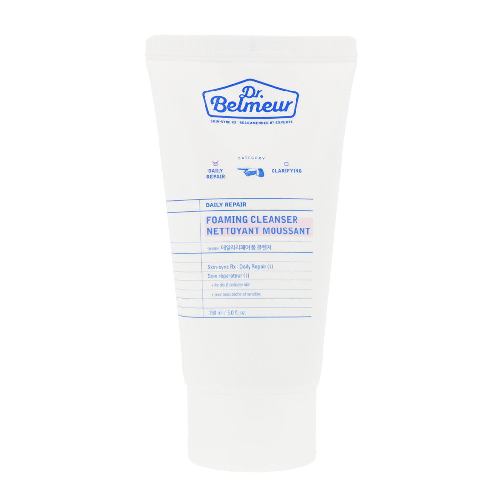 THE FACE SHOP THE FACE SHOP Dr.Belmeur Daily Repair Foam Cleanser 150ml - hydrating - front bottle shot